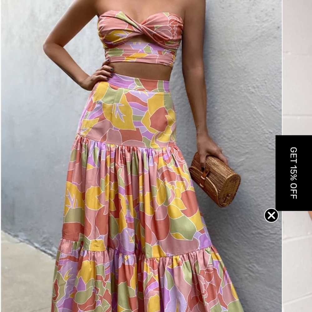 Petal & Pup Multicolor Maxi Skirt